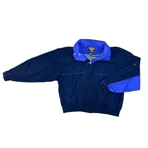 Eddie Bauer Heavyweight Windbreaker Jacket Men’s X-Large Navy Blue Full Zip USA